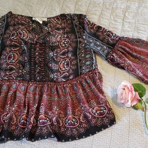 Beautiful blouse with bell sleeve